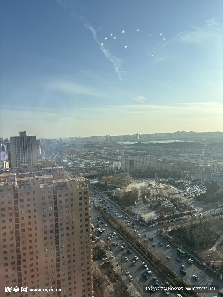 城市高空俯瞰景观