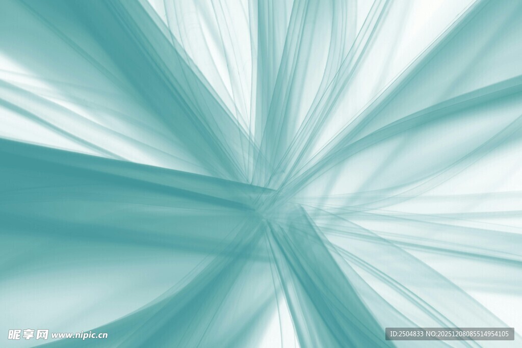 蓝绿色放射状抽象背景图