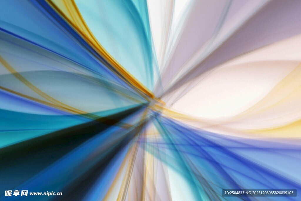 绚丽动感抽象色彩线条图