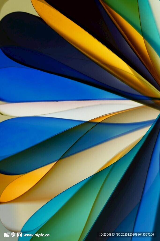 多彩几何线条抽象艺术图案