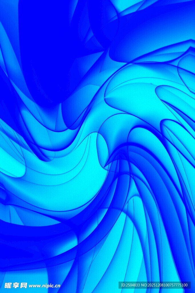 蓝色梦幻流体纹理图案