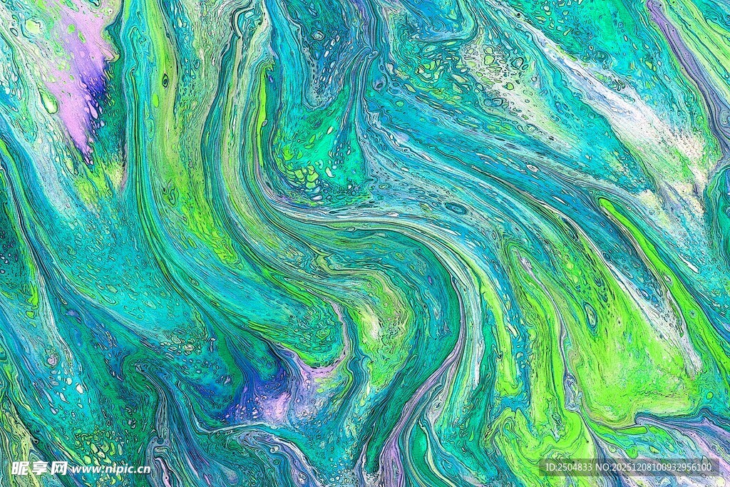梦幻多彩流体艺术纹理