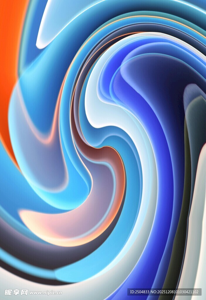 绚丽多彩的流体艺术图案