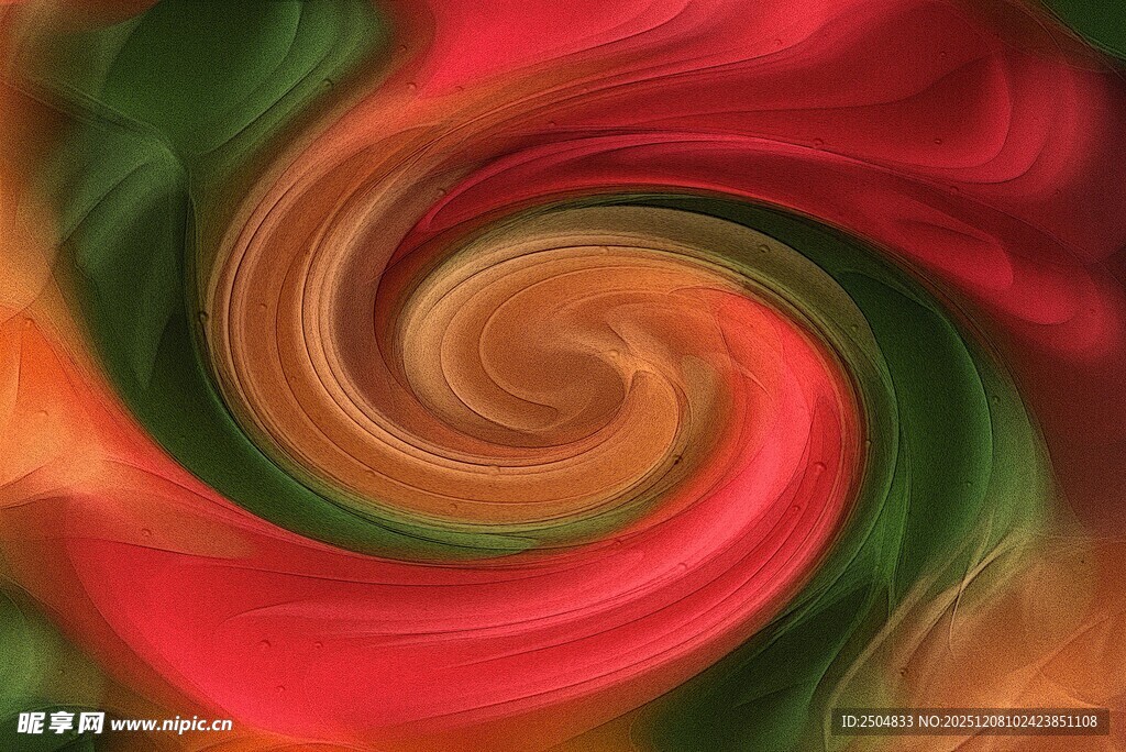 绚丽色彩螺旋抽象图案