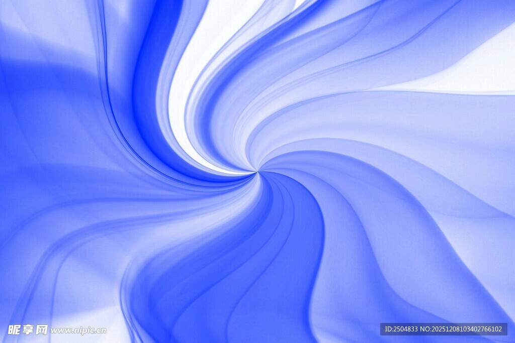 蓝色旋涡抽象艺术图案