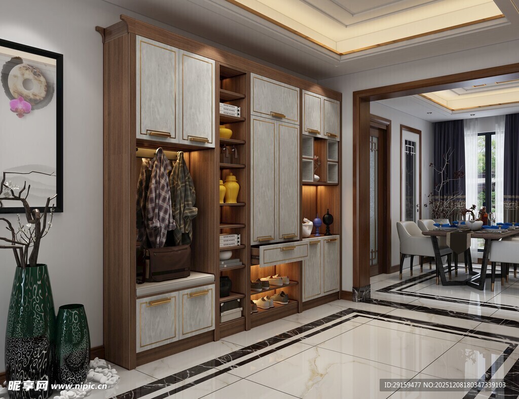 现代风格豪华玄关设计