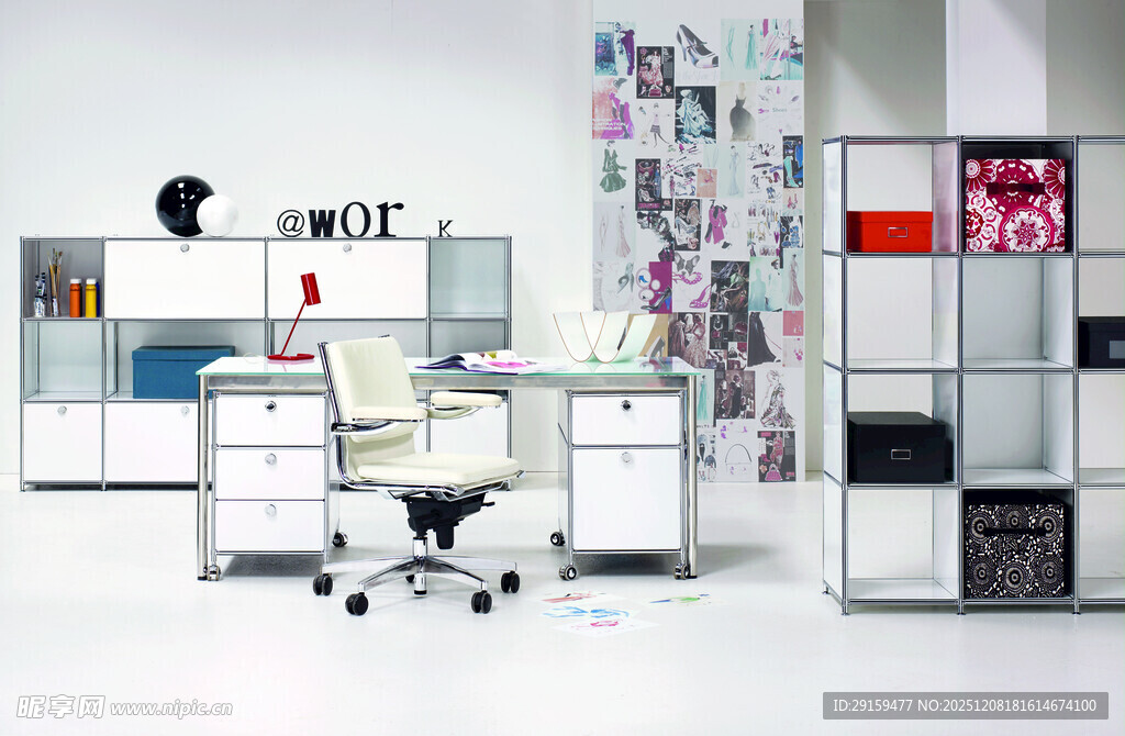 现代简约风格办公家具展示