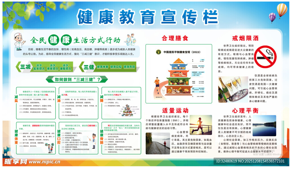 健康教育宣传栏展示