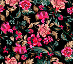 复古繁花图案背景