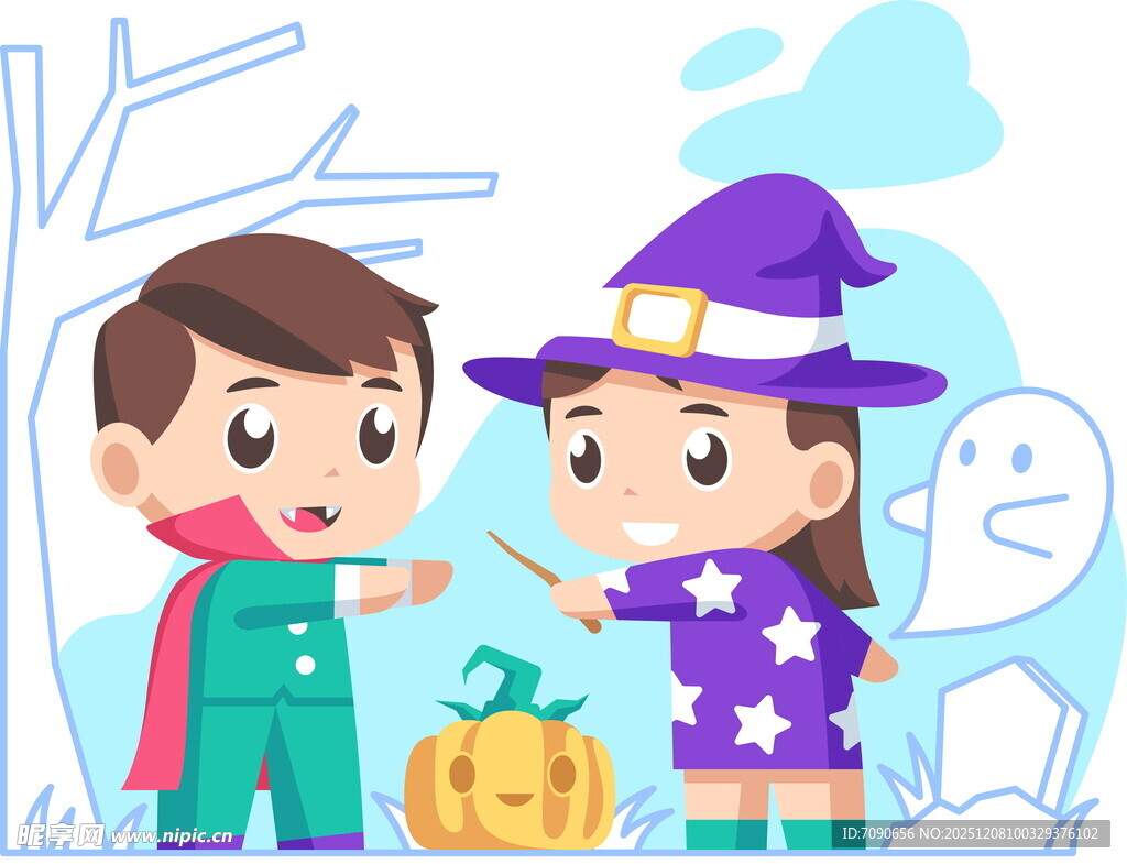 儿童扮装欢乐过万圣节