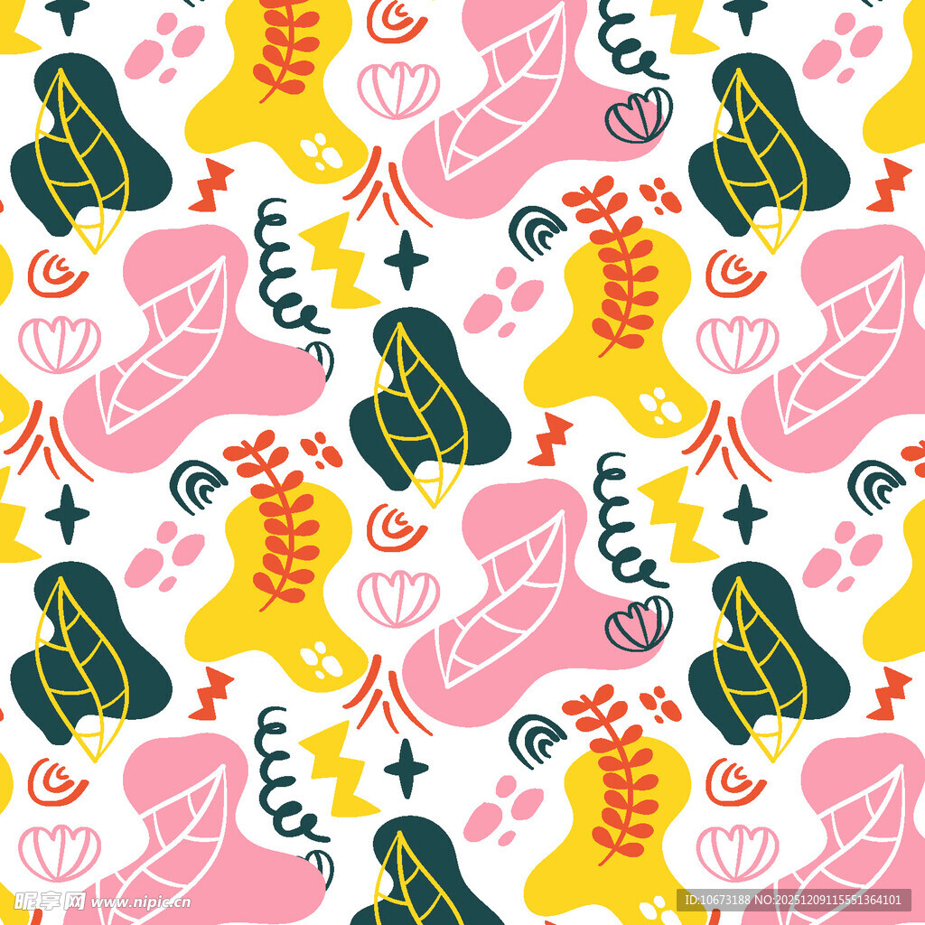 多彩乐器图案背景设计