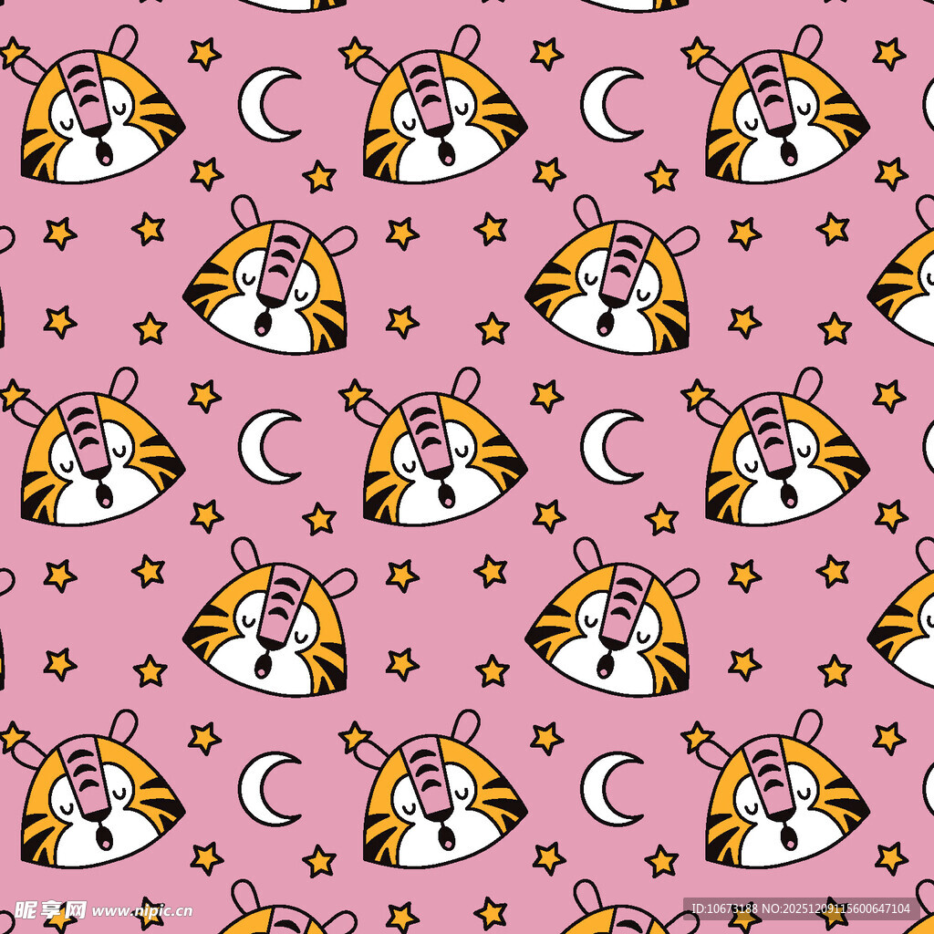 可爱猫咪图案背景