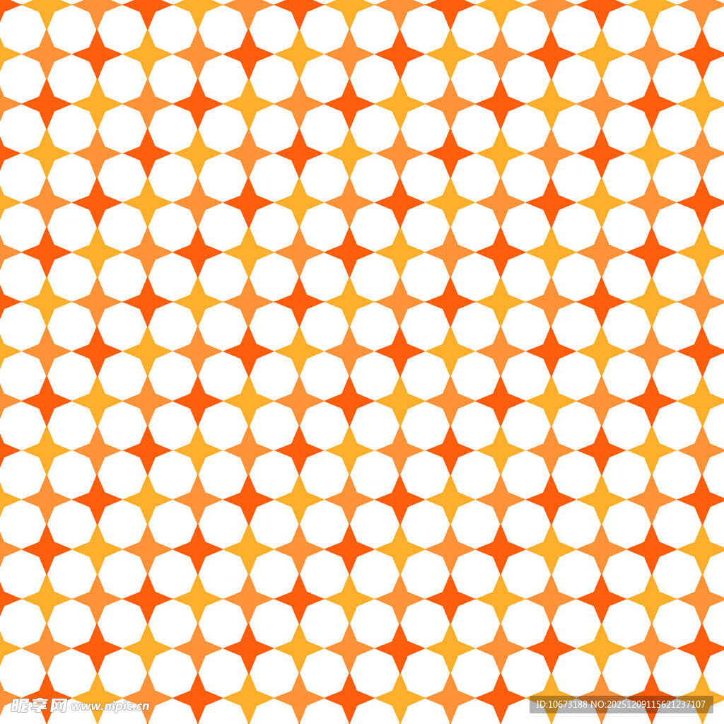 橙白相间几何图案背景