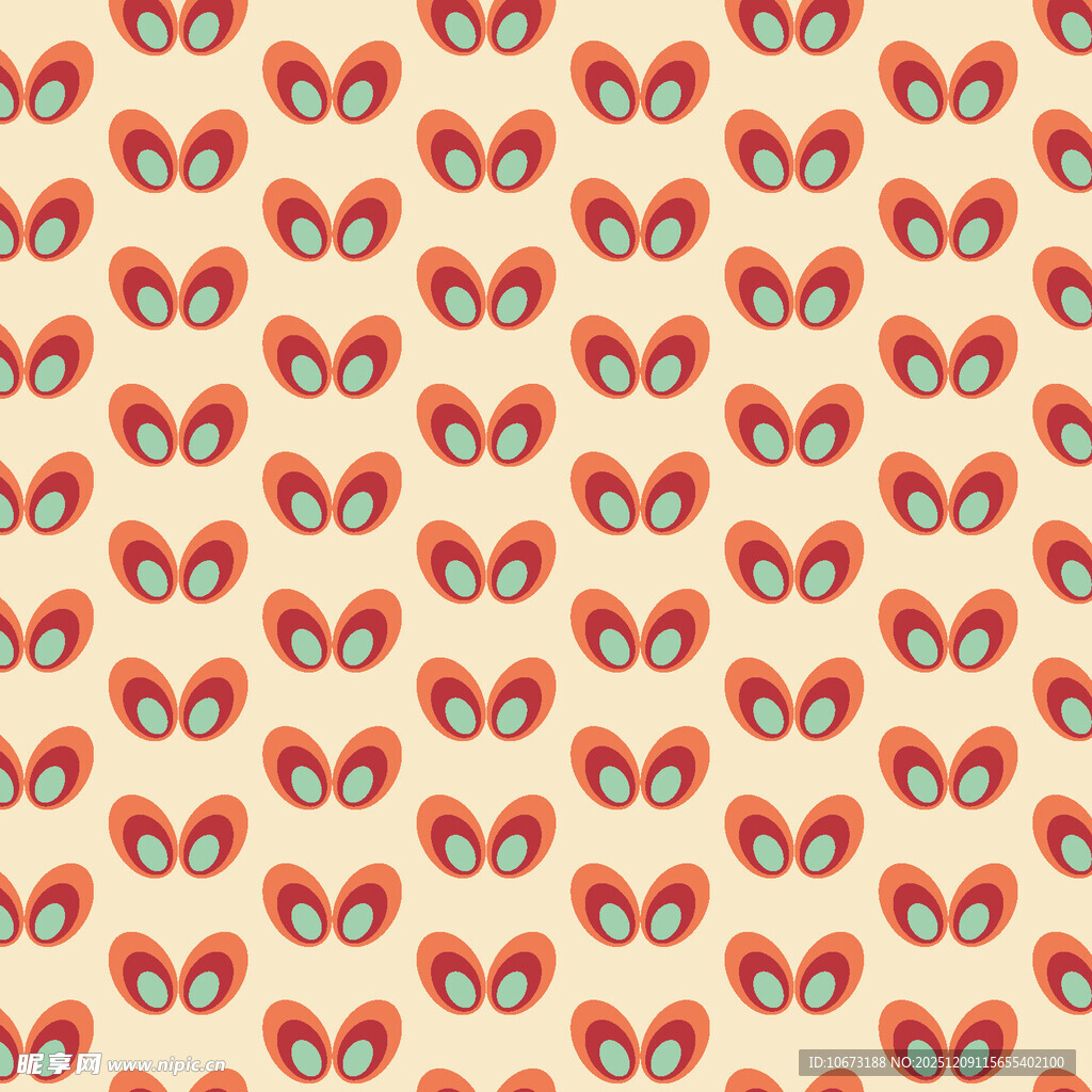 卡通眼睛图案背景纹理