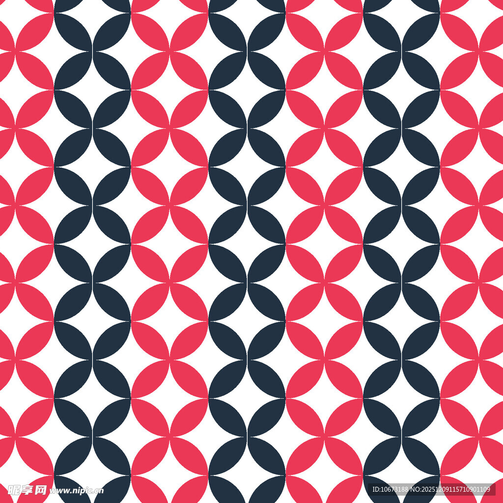 红蓝几何图案无缝背景