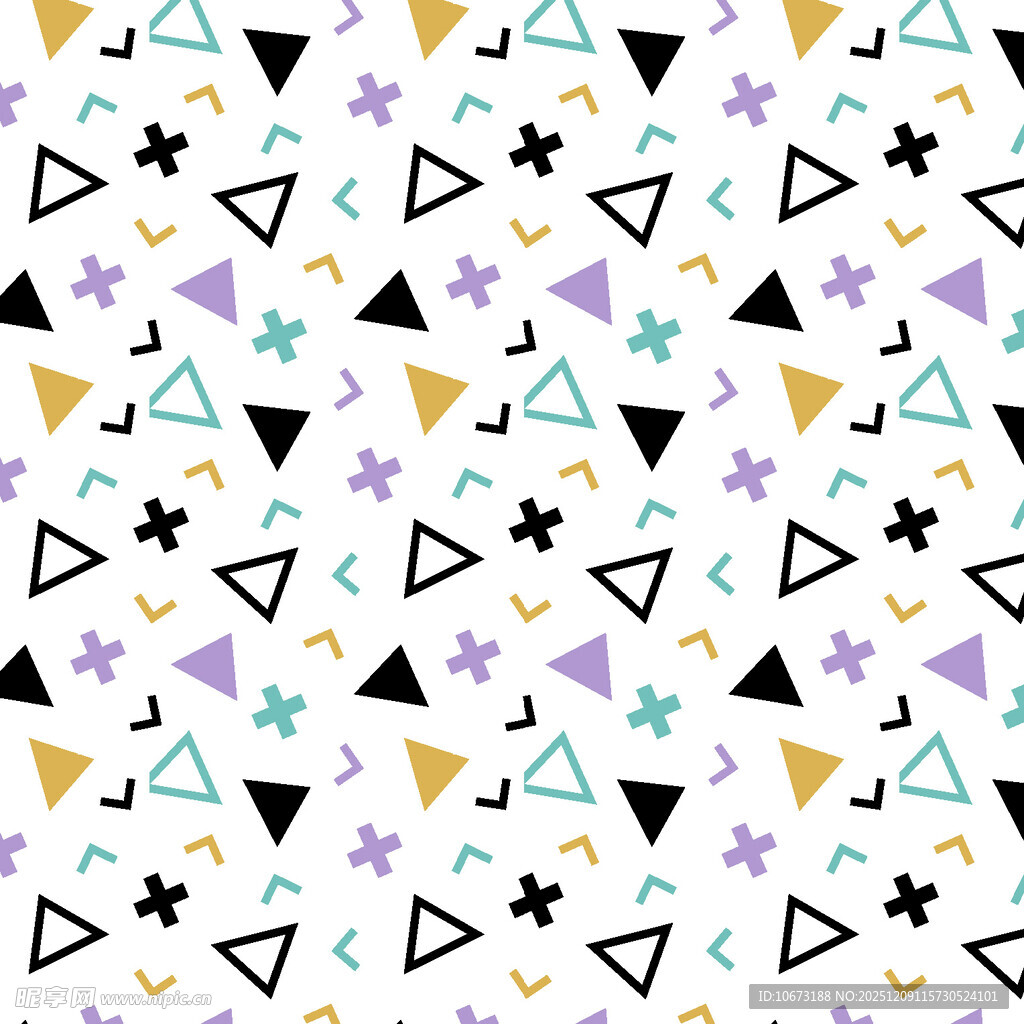 几何图案无缝背景图