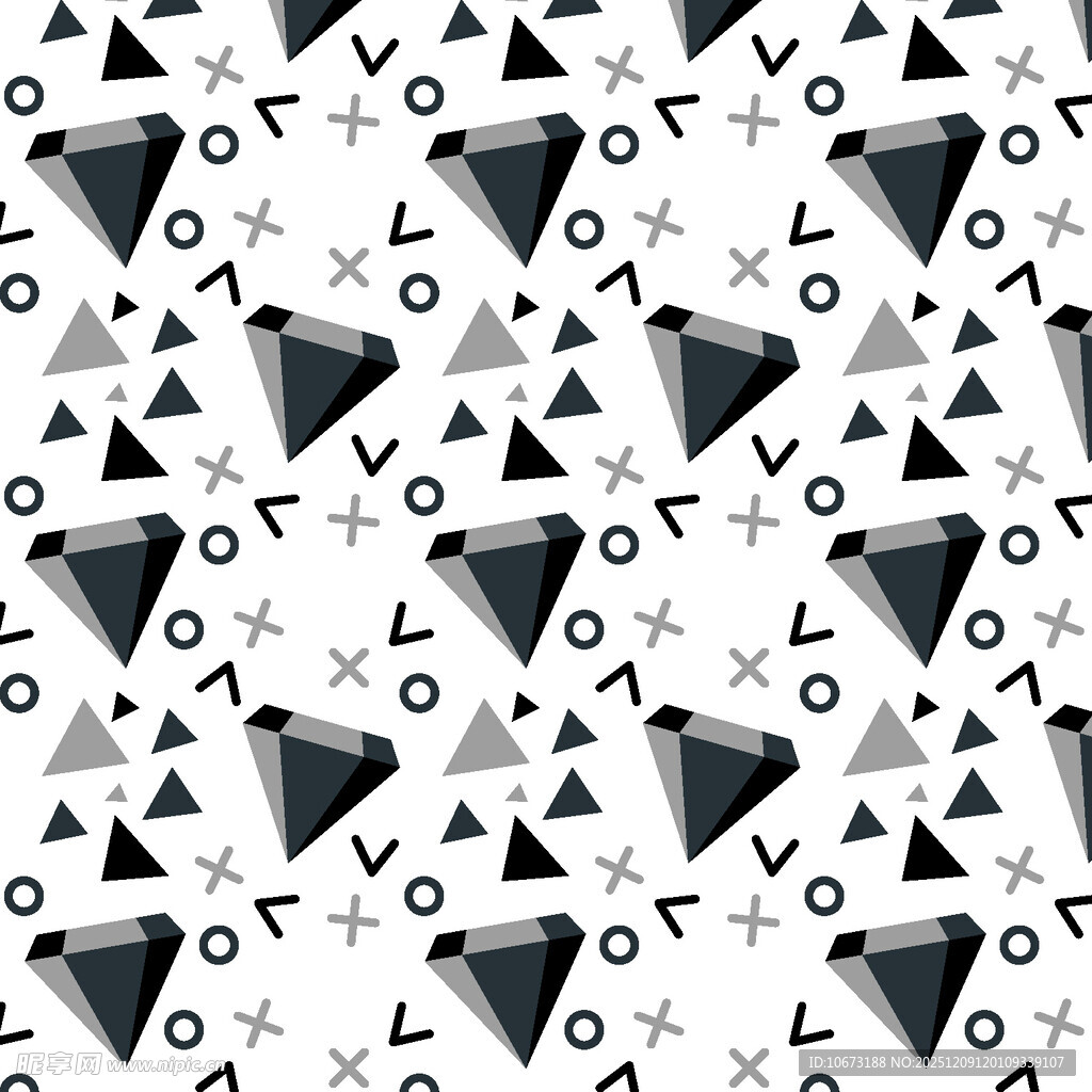 几何图案黑白抽象背景