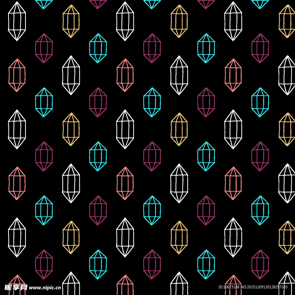 彩色灯笼图案无缝背景