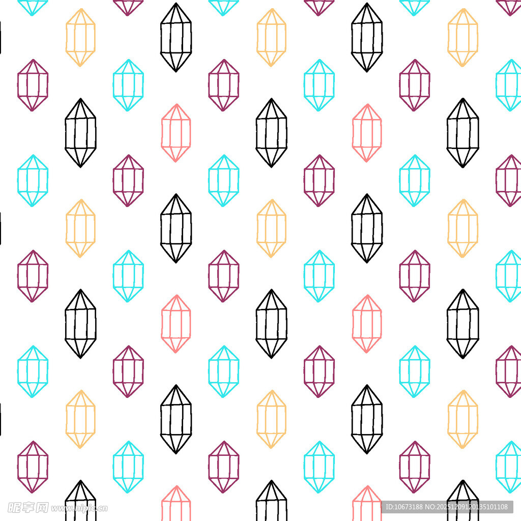 多彩灯笼图案无缝背景