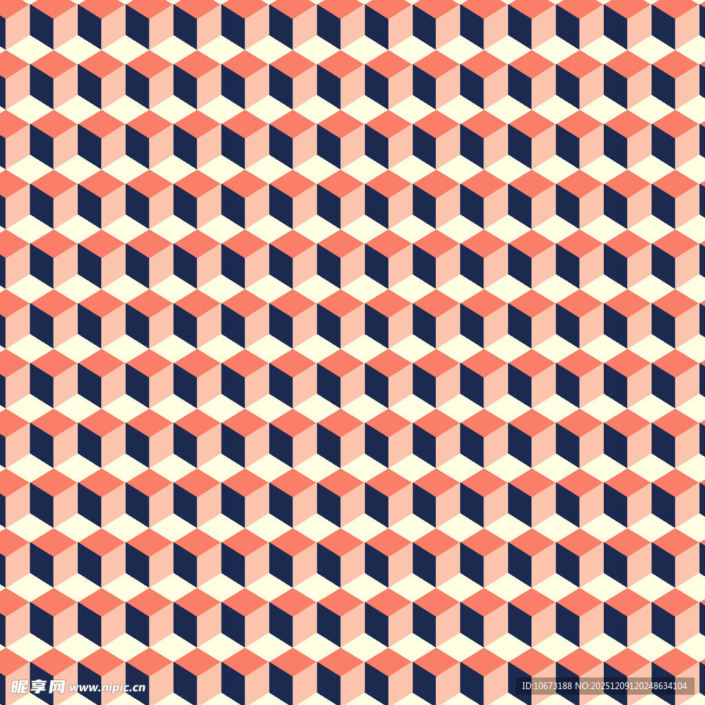 红蓝相间几何图案纹理