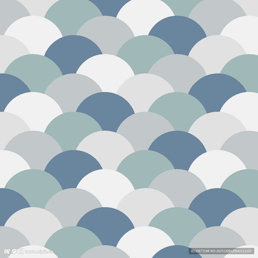 蓝灰半圆几何图案背景