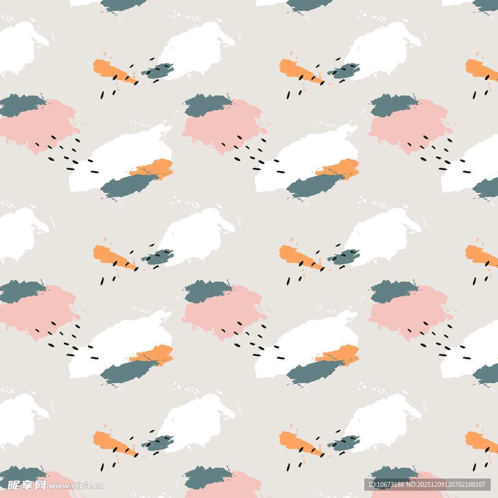 可爱动物图案背景纹理