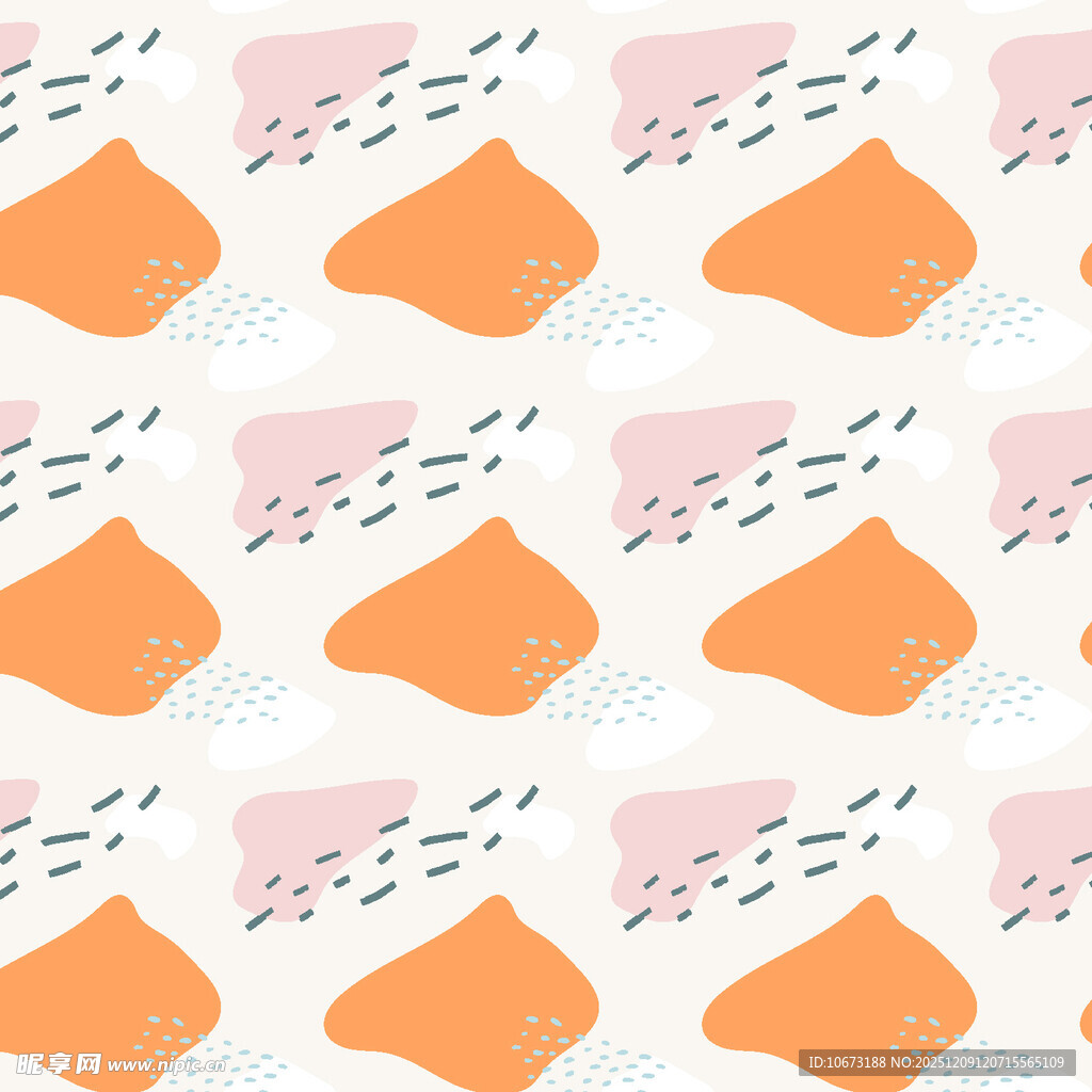 几何色块拼接简约图案