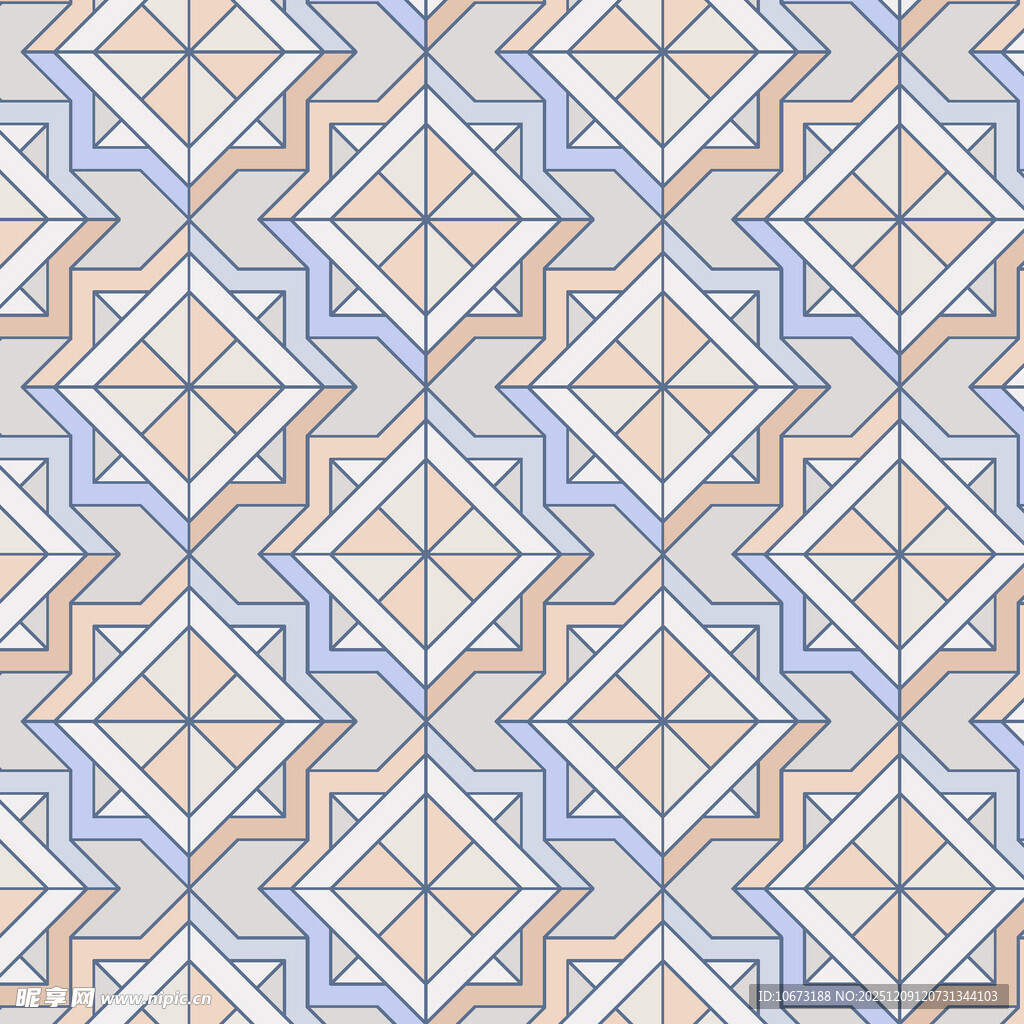 几何图案瓷砖纹理设计