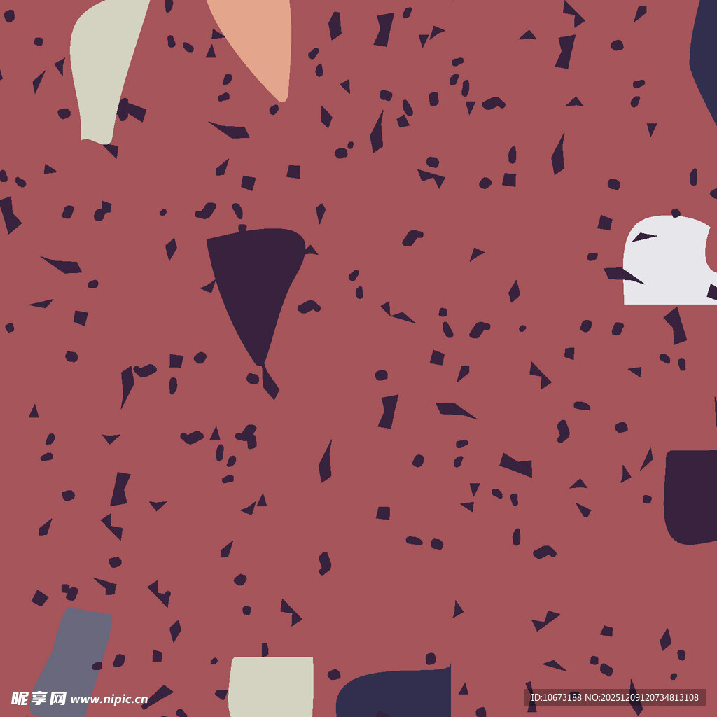 红色碎块几何图案背景