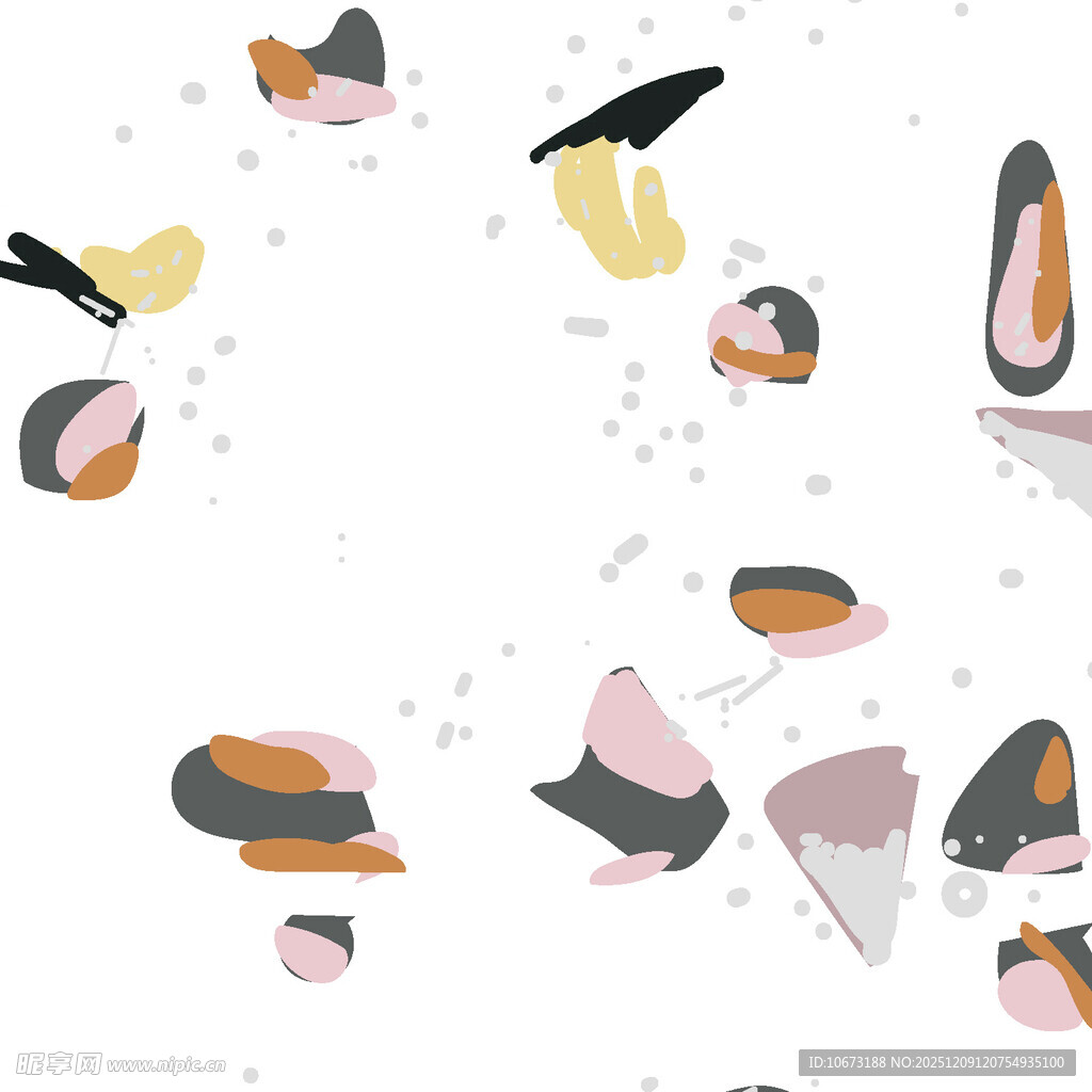 多彩几何形状抽象图案