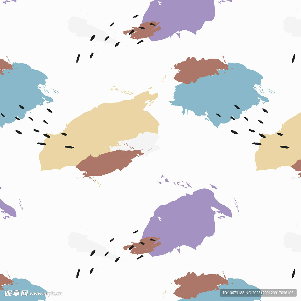 多彩抽象飞鸟图案背景