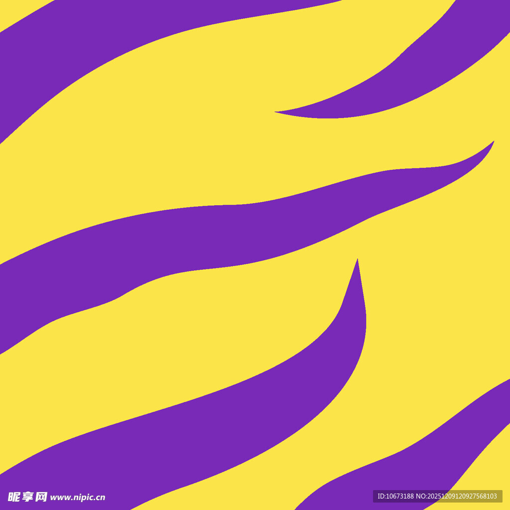 黄紫相间抽象条纹图案