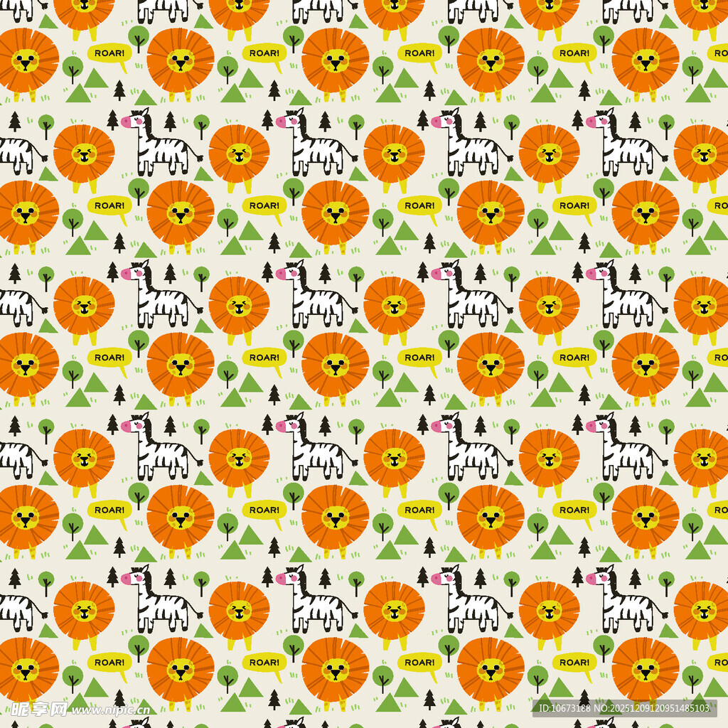 橙色花朵图案背景纹理