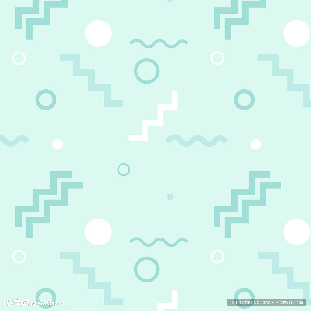 清新几何图案背景