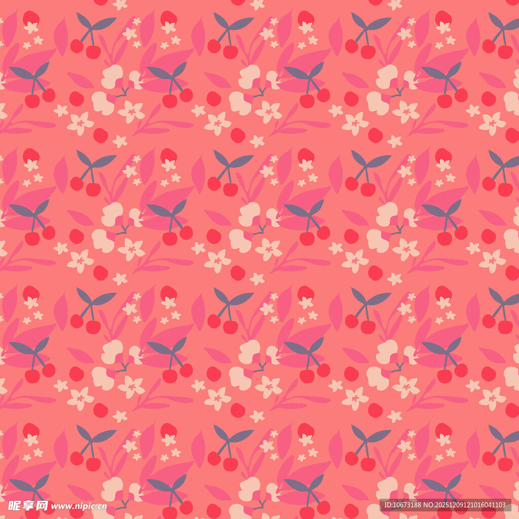 粉色花卉蝴蝶结图案背景