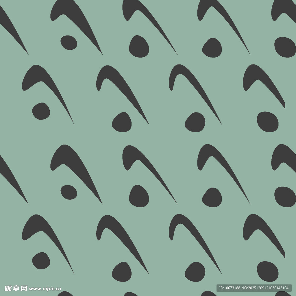 浅绿底黑色抽象图案纹理