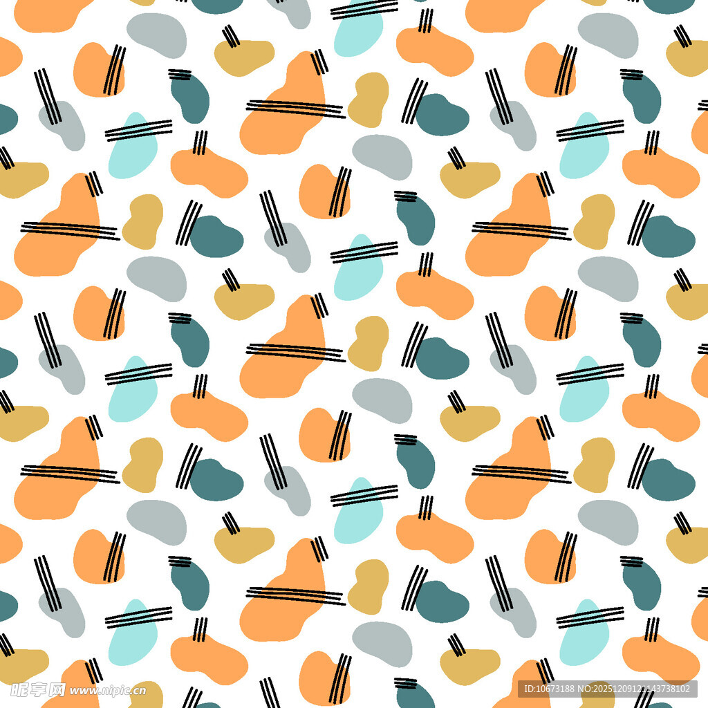 多彩水果图案背景