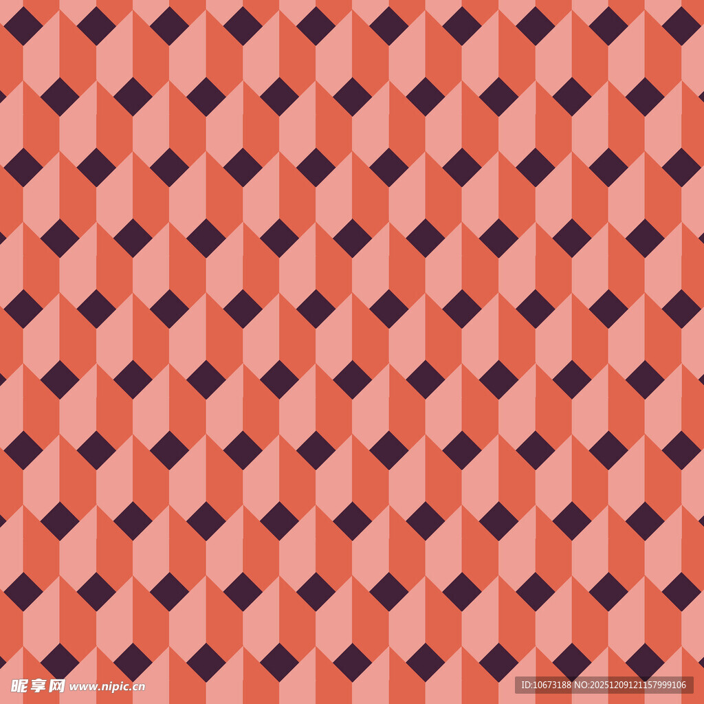 橙黑相间几何图案背景