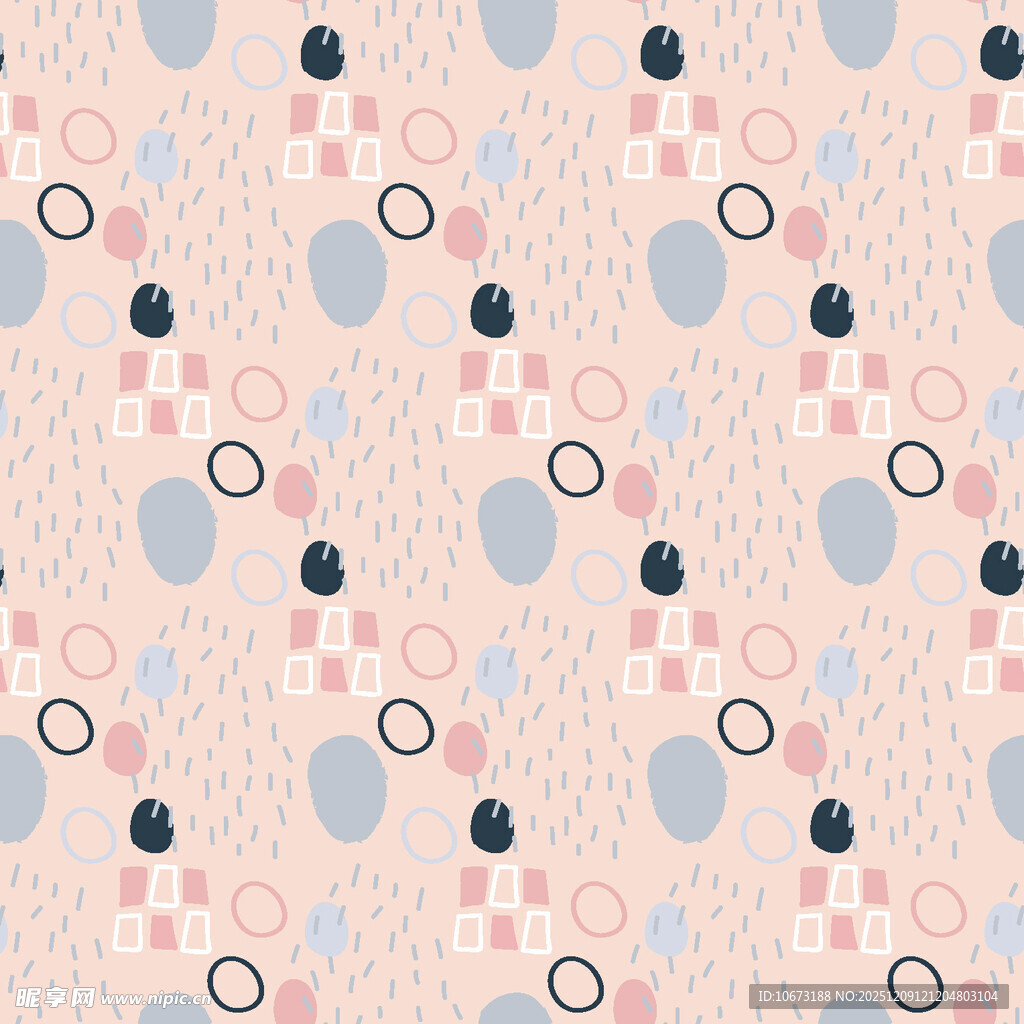 柔和色调几何图案背景图