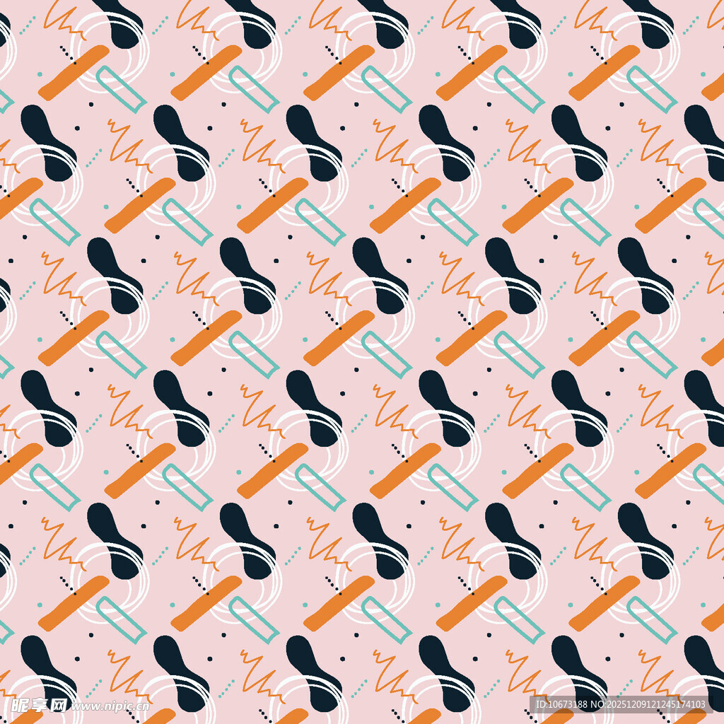 多彩乐器图案背景纹理