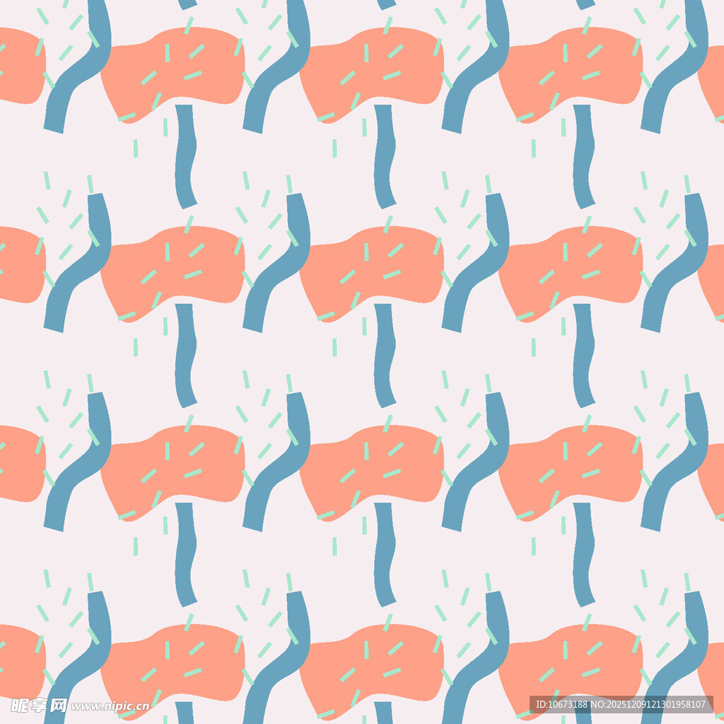 手绘风格肺部图案背景图