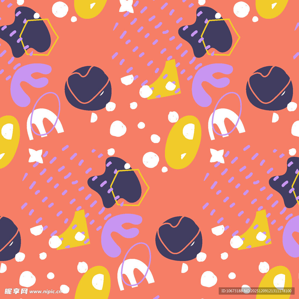 多彩卡通图案背景