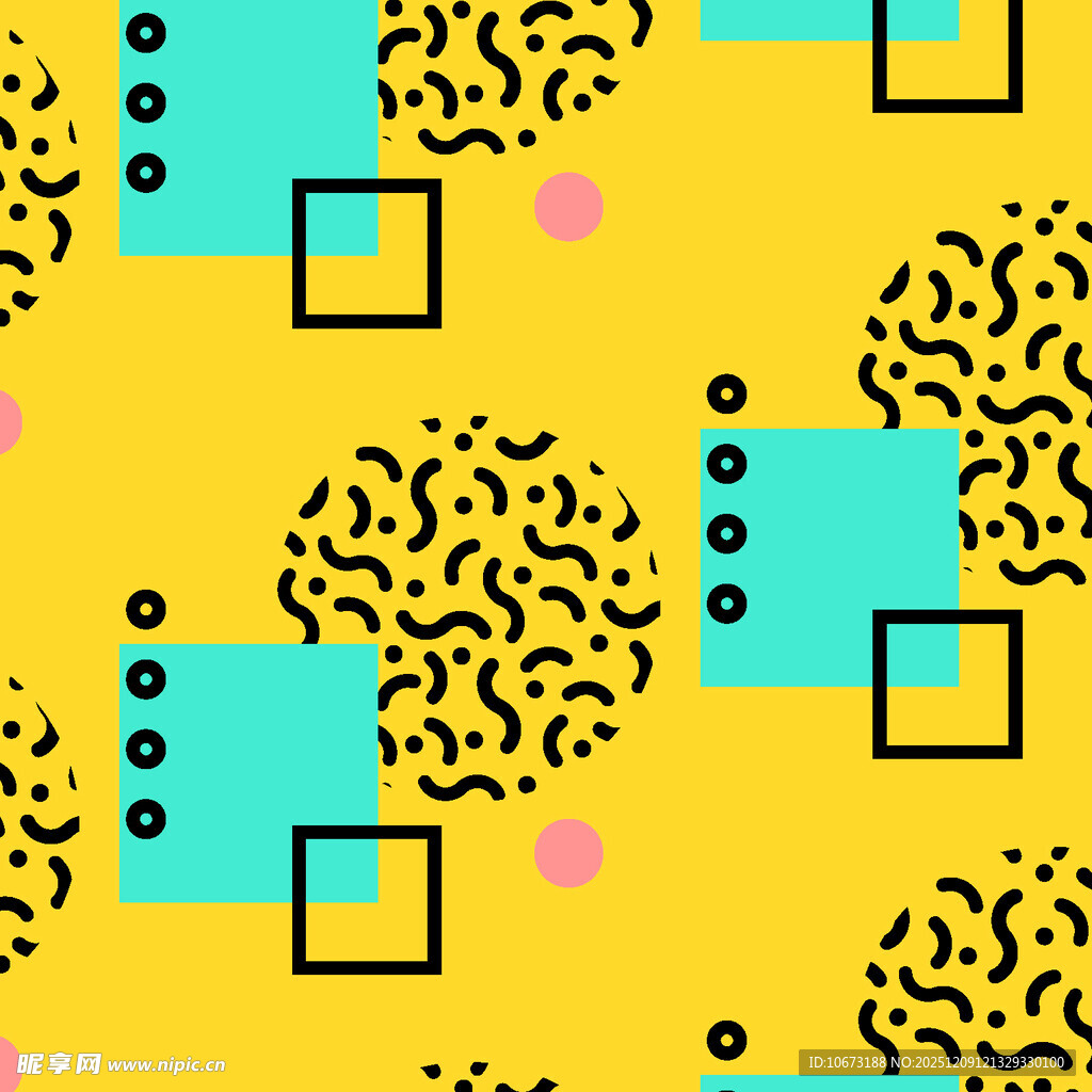 几何图案构成的多彩抽象背景