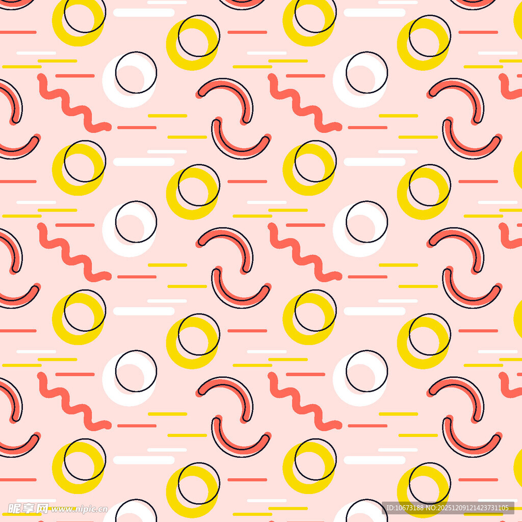 几何环形图案背景纹理