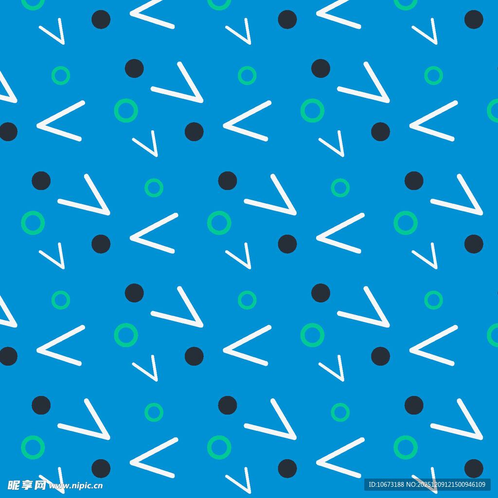 蓝色几何图案无缝背景