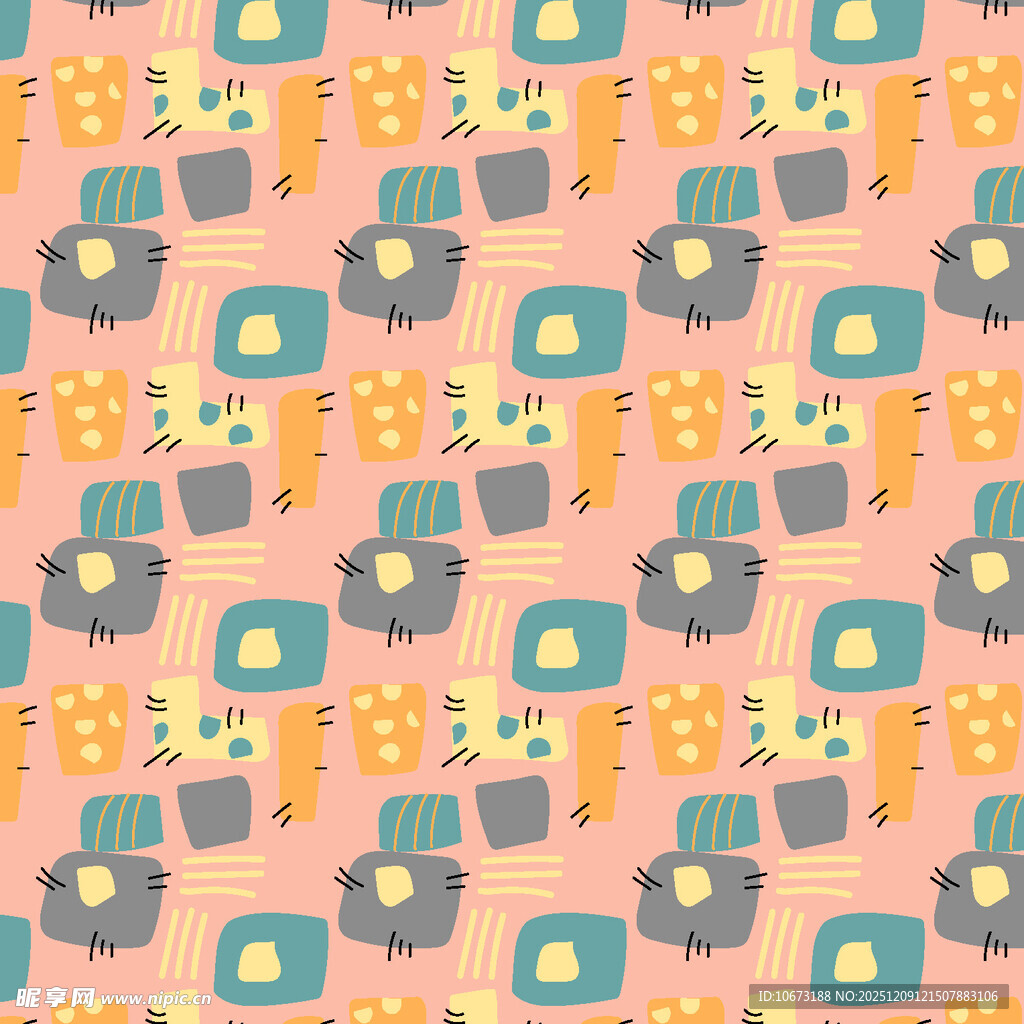 可爱小房子图案背景