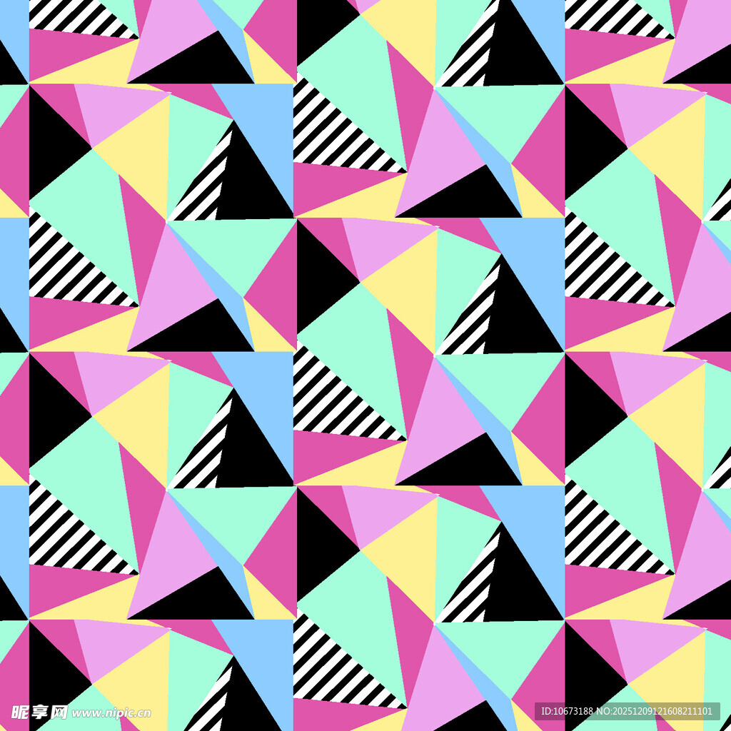 多彩几何图案背景纹理