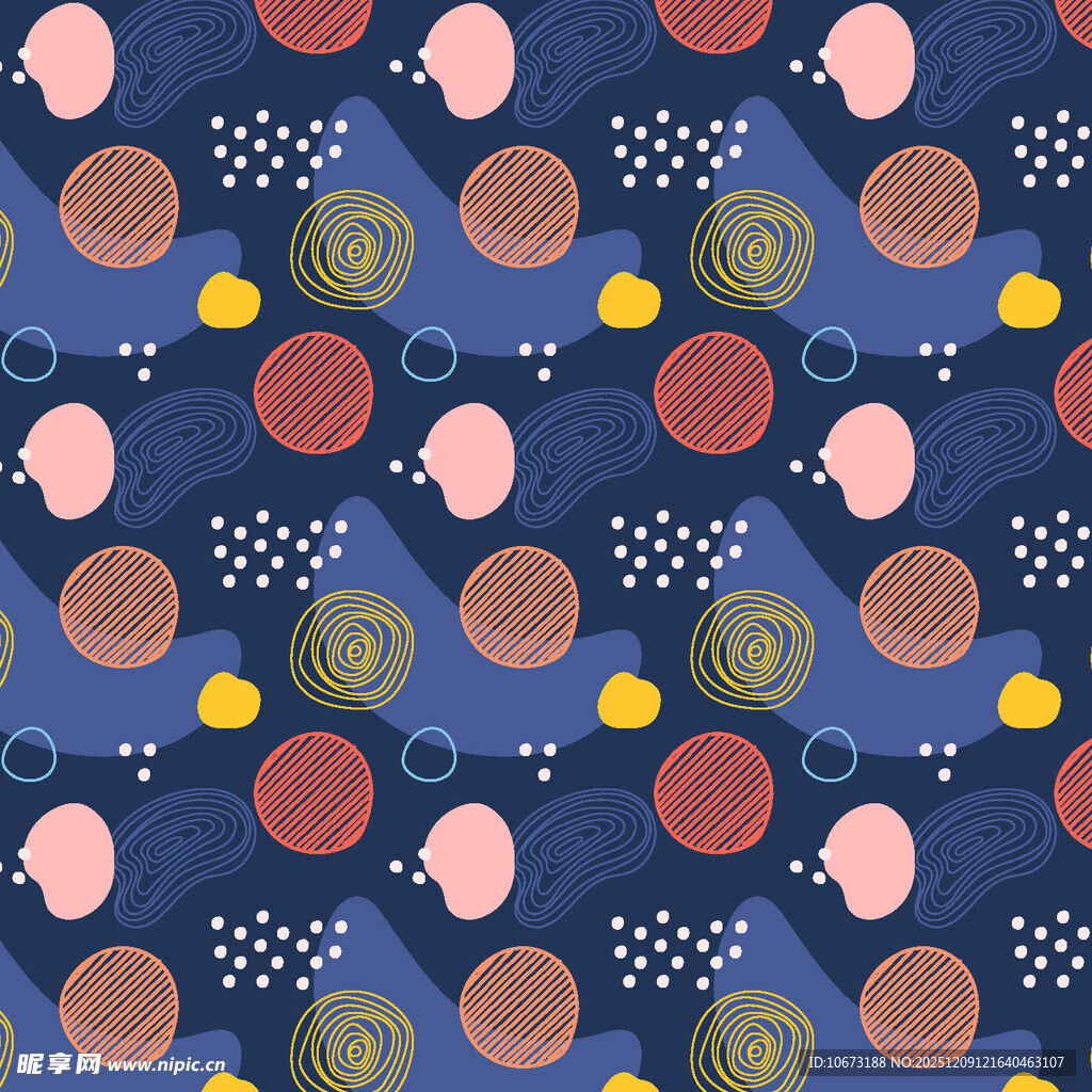 多彩几何图案无缝背景