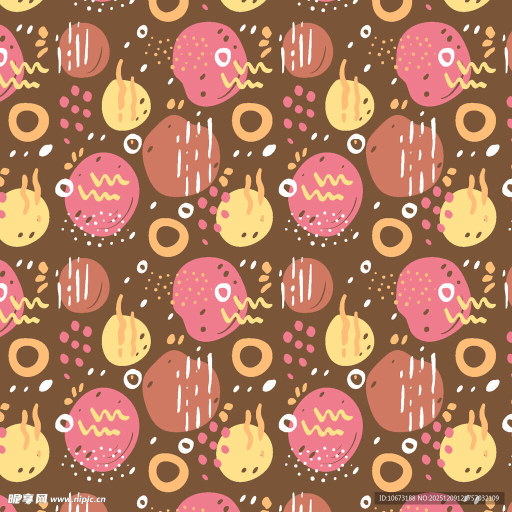 可爱甜点卡通图案背景