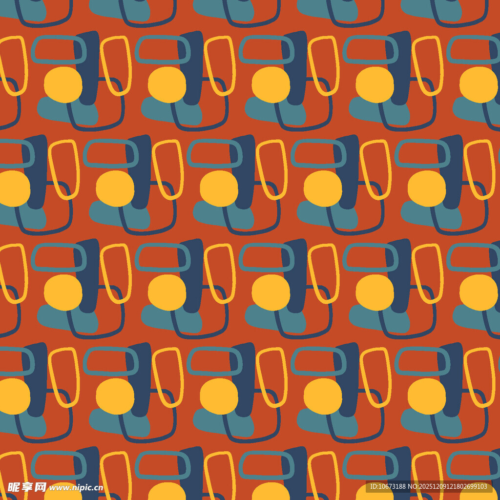 多彩几何图案无缝背景